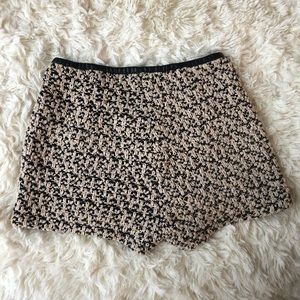 Crochet sequence shorts.